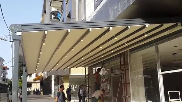 Raylı Tente Katlanır Tente Açılır Kapanır Tente Pergola Sistemleri 0532 623 68 37