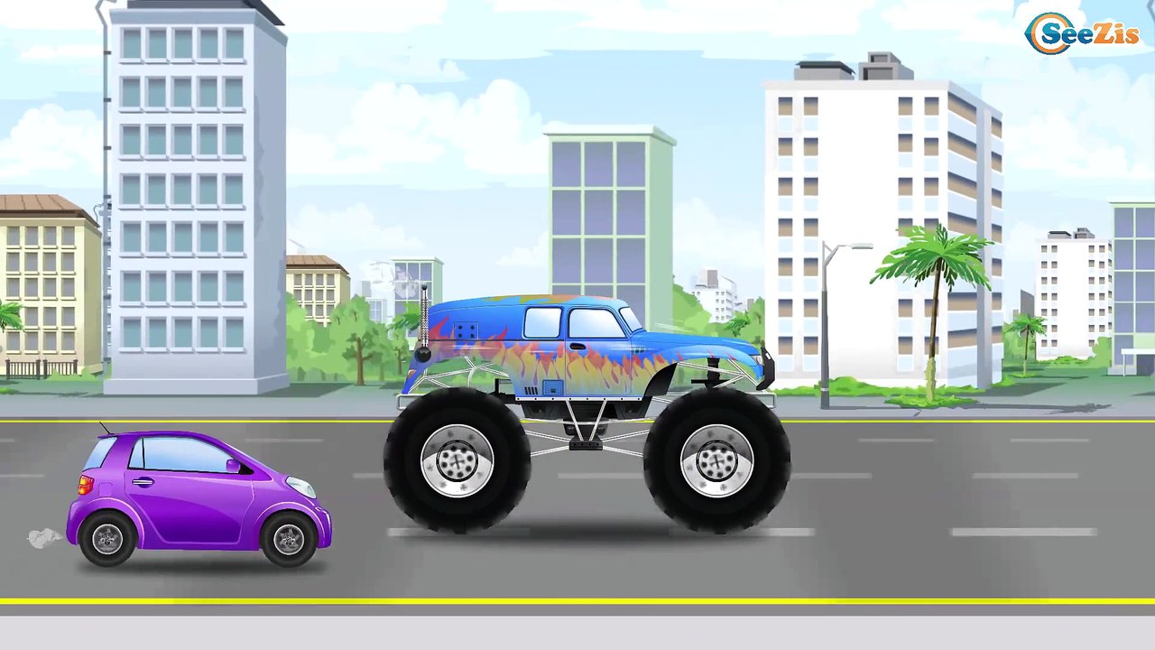 The Tow Truck & Kids Police Car Rescue Bip Bip Cars & Trucks Cartoon for children