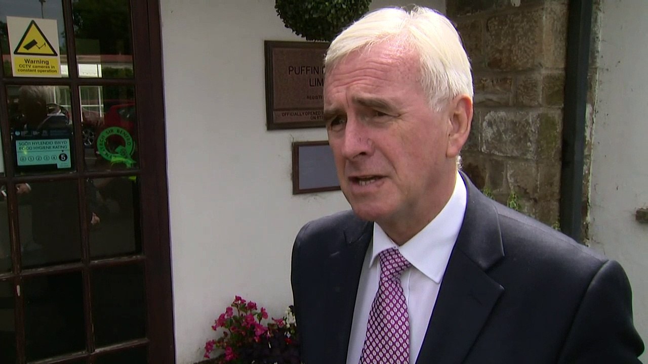 McDonnell: GDP figures "disappointing"