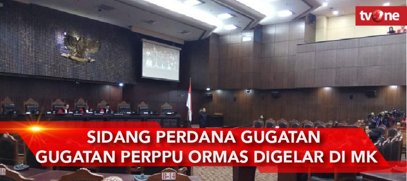 Sidang Perdana Gugatan Perppu Ormas Digelar MK