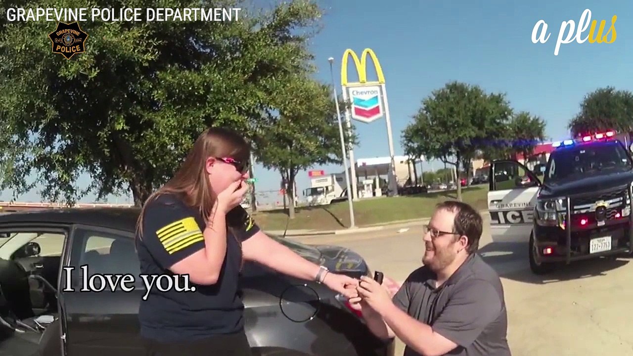 Cop Stages Traffic Stop To Help Man Propose