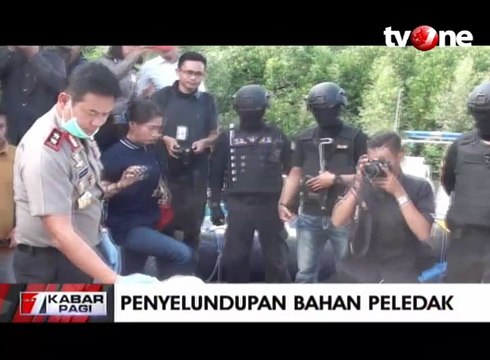 Polisi Ungkap Penyelundupan Tiga Ton Peledak dari Malaysia