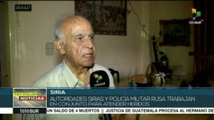Policía militar rusa supervisa y entrega ayuda humanitaria en Siria