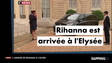 Emmanuel Macron : L’arrivée de Rihanna à l’Elysée accueillie par Brigitte Macron (Vidéo)