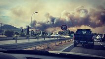 Smoke Rises Over Corsica from Wildfire