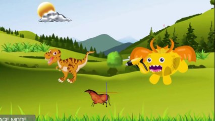 Monkey Superhero VS Monster Madness For Kids - Curious George Cartoon For Kids 2017 - Dinosaur FUNNY