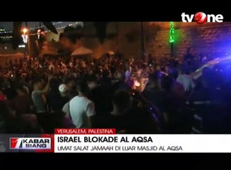 Al Aqsa Diblokade, Umat Islam Salat di Luar Masjid
