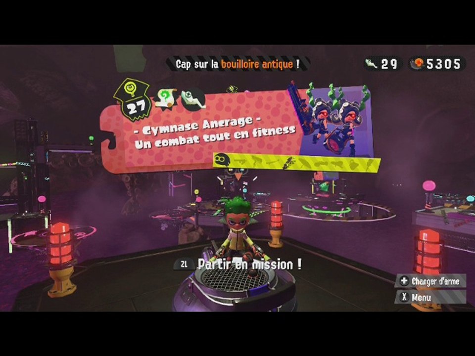 Splatoon 2 - Soluce complète - 5-27 - Gymnase Ancrage - Un combat tout en fitness