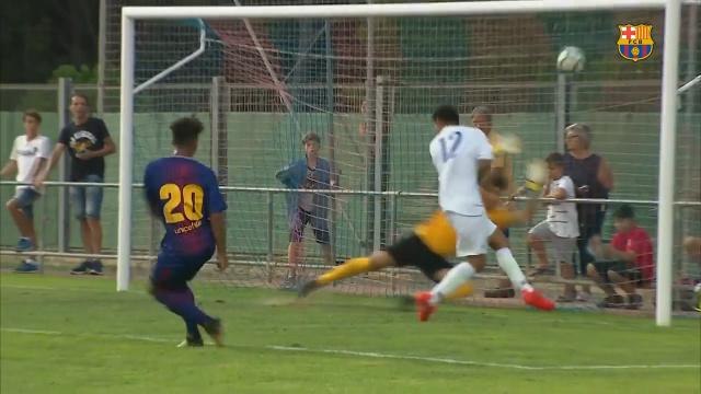 Emprestado pelo Palmeiras, Vitinho estreia com gol pelo Barcelona B. Assista!