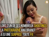 En shooting, cette photographe a du gérer les... besoins de ce bébé