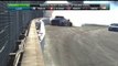 NASCAR Monster Cup Indianapolis 2017 Restart Busch Truex Jr Crash Hard
