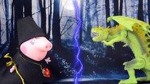 De dessins animés sur russe Peppa Pig George mangé sorcière sorcière voler des jouets p