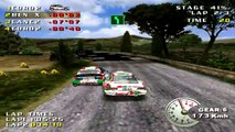 v-rally 2 (arcade level 1) race 77 with my car : toyota celica gt4