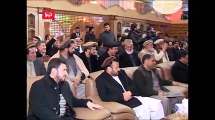 عطا محمد نور در محفلی که به مناسبت گرامیداشت از وی بنام از خیرخانه تا خاواک برگزارشده بود