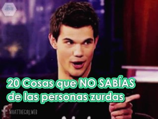 20 Cosas que NO SABÍAS de las personas zurdas