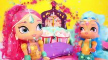 jeux d enfants Shimmer and Shine Genie Sleepover with Pillow Fight, Smores, Tala, Nahal  