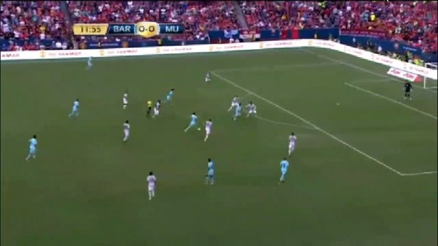 Lionel Messi AMAZING Shot Hits The Post - Barcelona vs Manchester United 27.07.2017