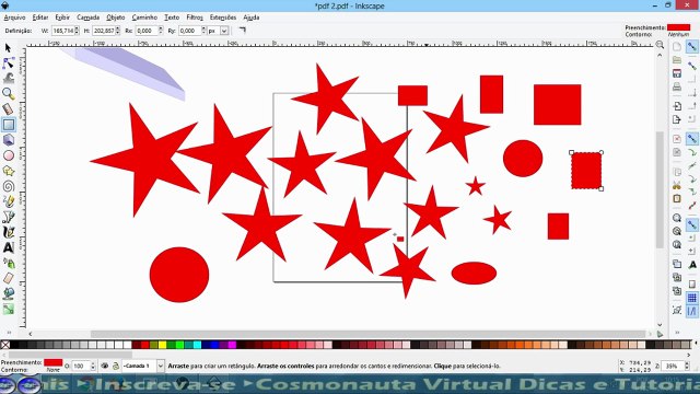 Como Deletar Varias Figuras no Inkscape