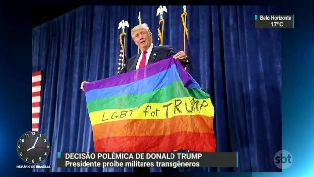 Presidente Donald Trump proíbe que transgêneros sirvam às Forças Armadas dos EUA
