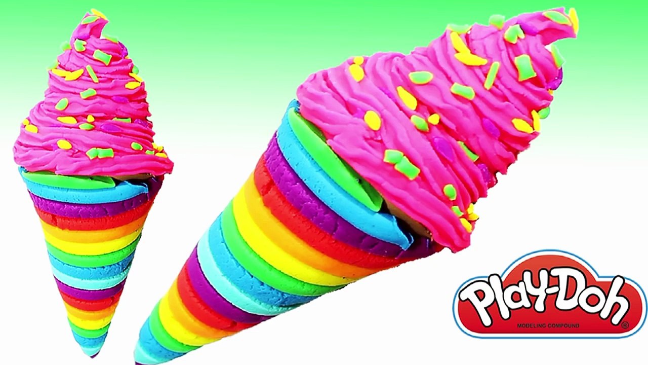Crème de la glace faire faire porc jouer arc en ciel bâton jouets avec délicieux Doh Peppa