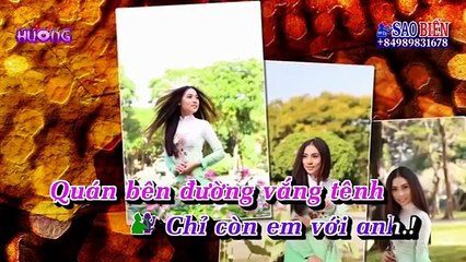 [Karaoke] Con Đường Xưa Em Đi ( Khưu Huy Vũ ft Ngọc Hân)_ Song ca với Huong Bolero#1