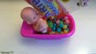 Baby Doll Bubble Gum Bathtime Compliation With Gum ball Bath Playing + Surprise Toys Video
