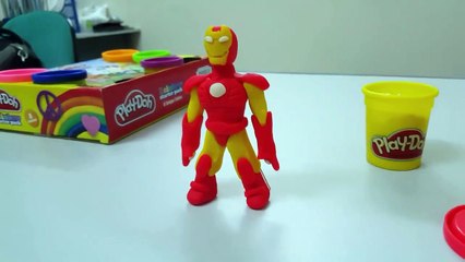 Play Doh Spiderman Iron man ow To Make Super Heroes With Play-Doh Collec