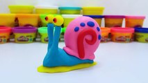 Play Doh With Me _ How To Make GARY The Snail from Spongebob Squarepants _ Play Doh Learning Colour