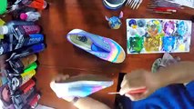 Disney DIY Custom Painted Pixar Up inspired Vans Speed painting and art advice