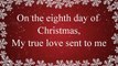 Douze journées de Noël enfants Noël chansons enfants amour à chanter