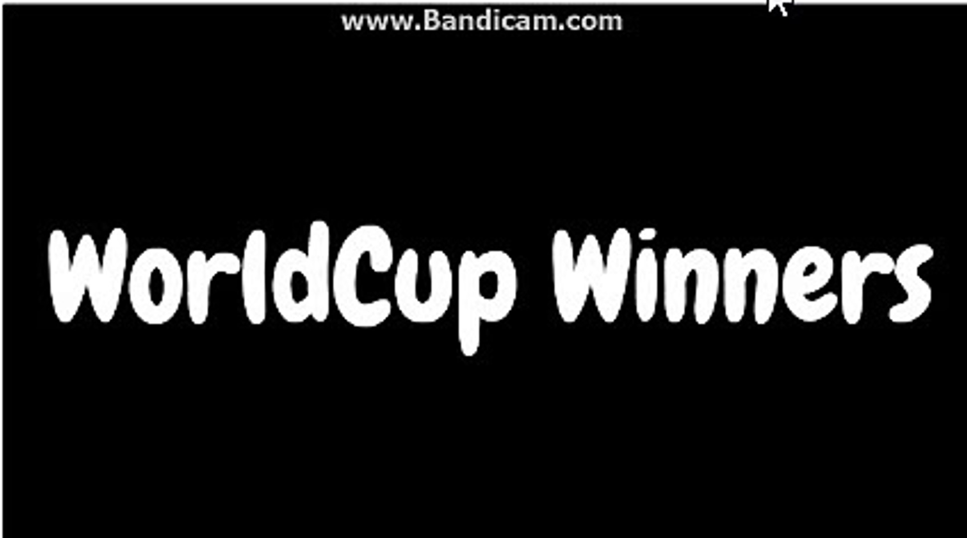 Fifa World Cup Winners