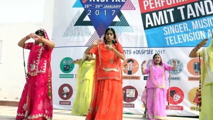 Best Indian Folk Dance performance at RNB Global University, Rajasthan