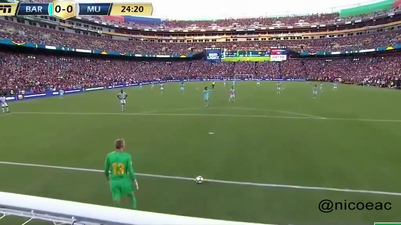 Barcelona - Salir jugando vs Manchester United [International Champions Cup 2017]