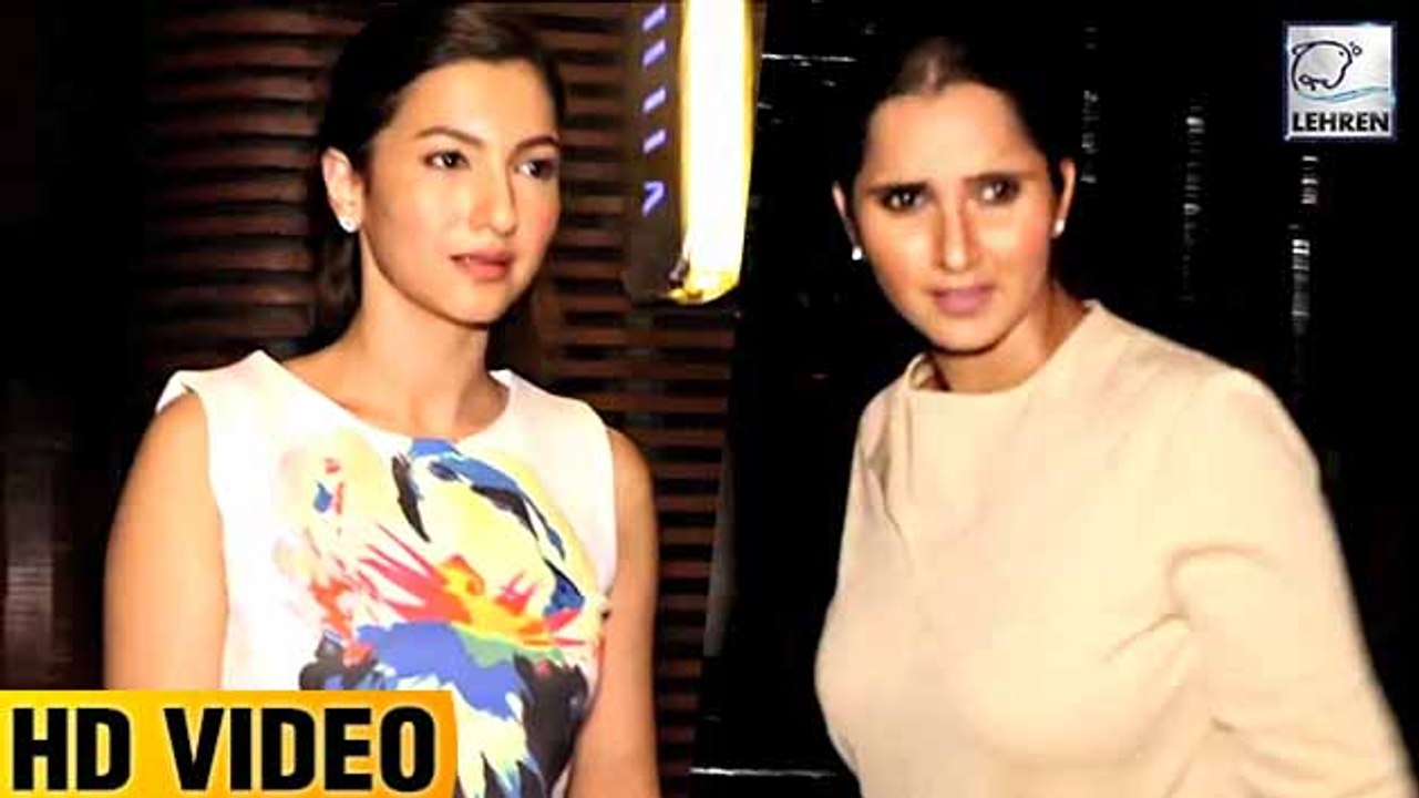 Gauahar Khan And Sania Mirza Spotted At A Restaurant