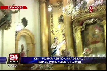 Download Video: Kenji Fujimori asistió a misa de salud para su padre Alberto Fujimori