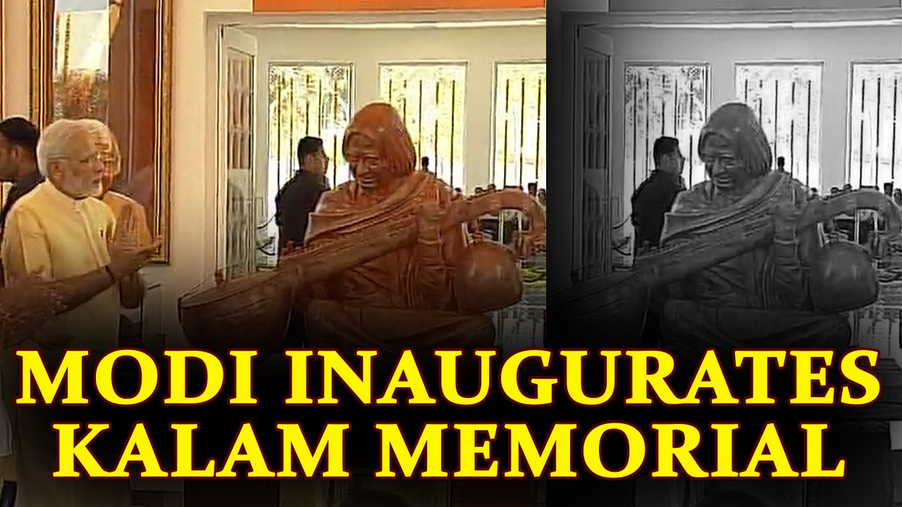 PM Modi inaugurates APJ Abdul Kalam Memorial at Rameswaram | Oneindia News