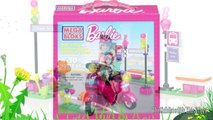 Mega Bloks Barbie Fab Park Barbie Doll Bicycle Scooter Barbie Lego| TheChildhoodLife