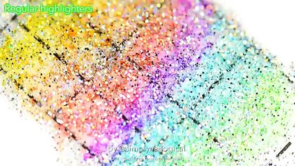 Искусство поделки маркер гвоздь ногти неон Радуга блестящие Острый |