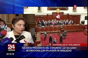 Luz Salgado: congresistas evaluaron su desempeño como presidenta de la Mesa Directiva