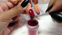 Briller ongle rubis gomme laque Chaussons tutoriel quand lart