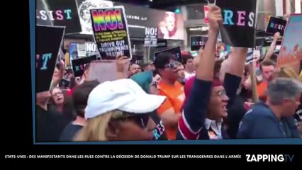 Donald Trump interdit l’armée aux transgenres, plusieurs manifestations éclatent aux Etats-Unis (vidéo)