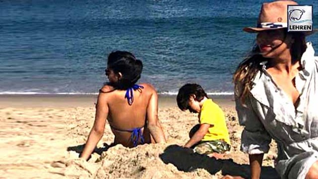 Shah Rukh's Daughter Suhana Chilling In BIKINI With AbRam & Gauri Khan