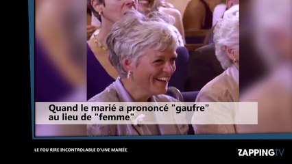 L'incontrôlable fou rire d'une mariée en plein échange de vœux (vidéo)