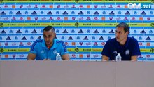 Marseille - Ostende : conférence de presse de Dimitri Payet et Rudi Garcia