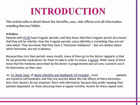 Ela Woman highlights Normoz Tablet Benefits, Side effects and Uses