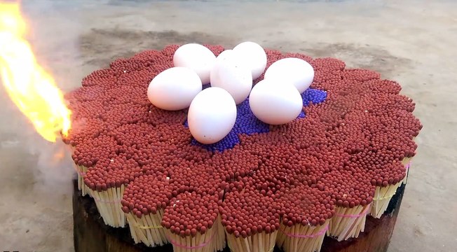 NEW EXPERIMENT US 20000 MATCHES VS EGG – The Most Satisfying Video – Amazing Crazy Experiment