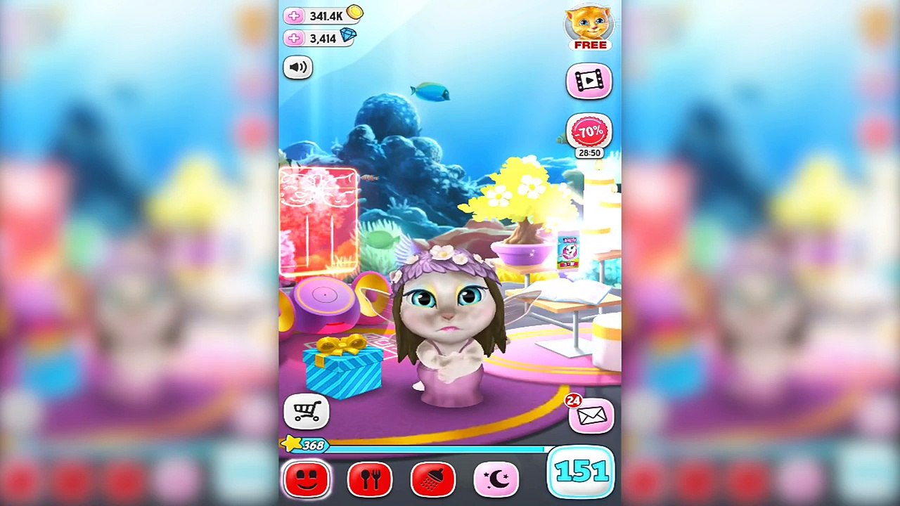 Learn Colors with My Talking Angela - Colors Reion Compilation Funny Videos for Kids