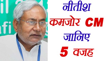 Nitish Kumar Proved as Weak CM, here are 5 Reasons । वनइंडिया हिंदी