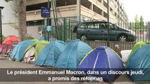 Macron veut régler le problème des migrants à la rue