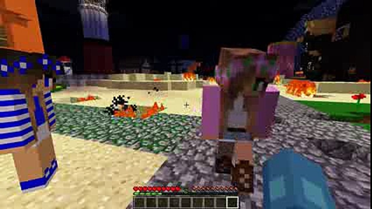 Minecraft Adventure - Sharky and Scuba Steve - EVIL LITTLE KELLY DESTROYS BIKINI BOTTOM